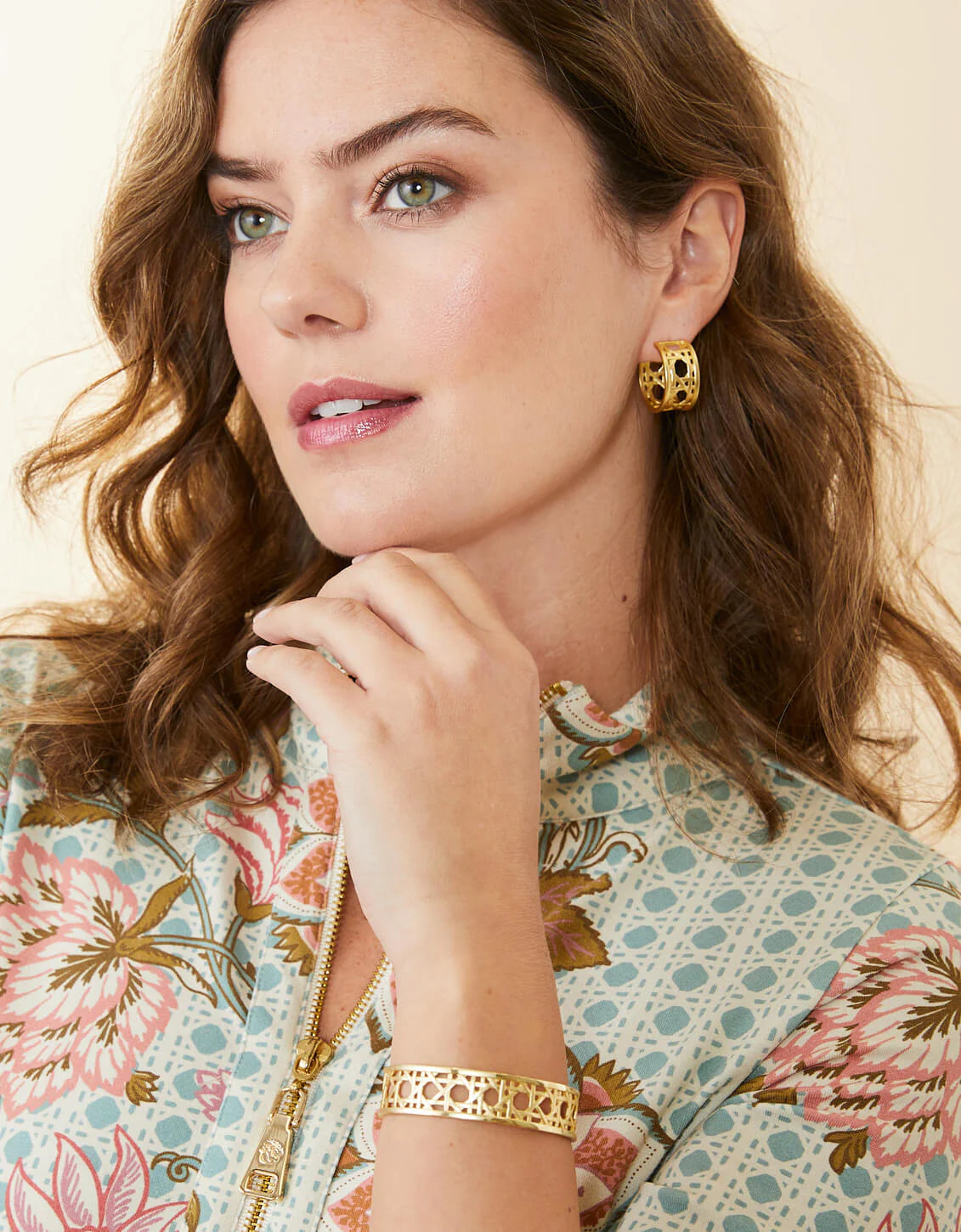 Cane Midi Hoop Earring