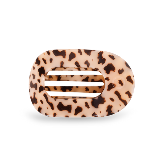 Medium Blonde Tortoise Round Flat Hair Clip