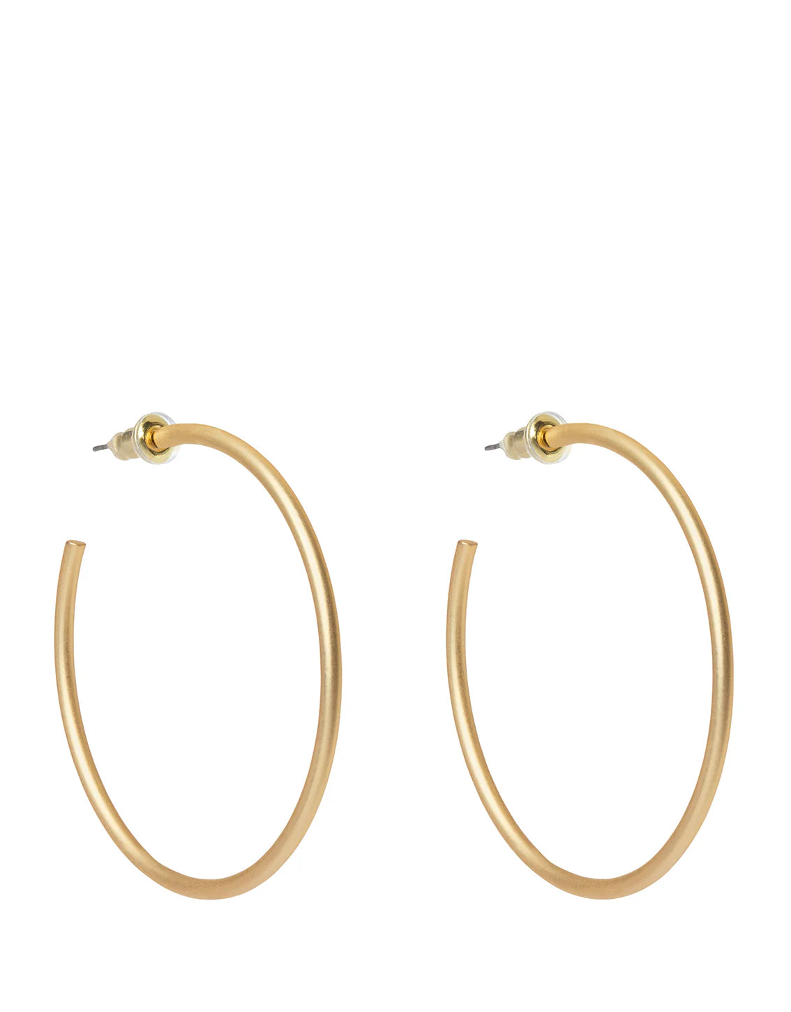Gold Fine Line Hoop Earring