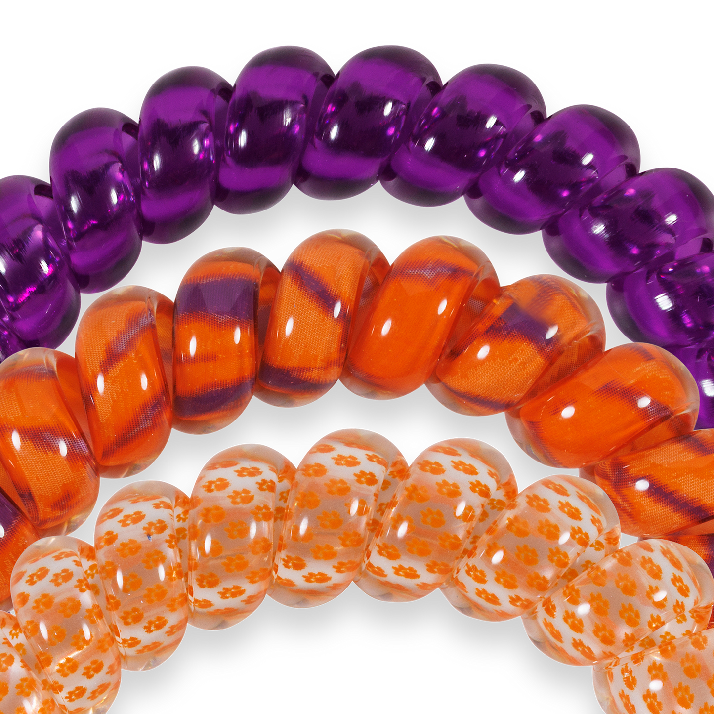 Large Clemson Spiral Hair Coils