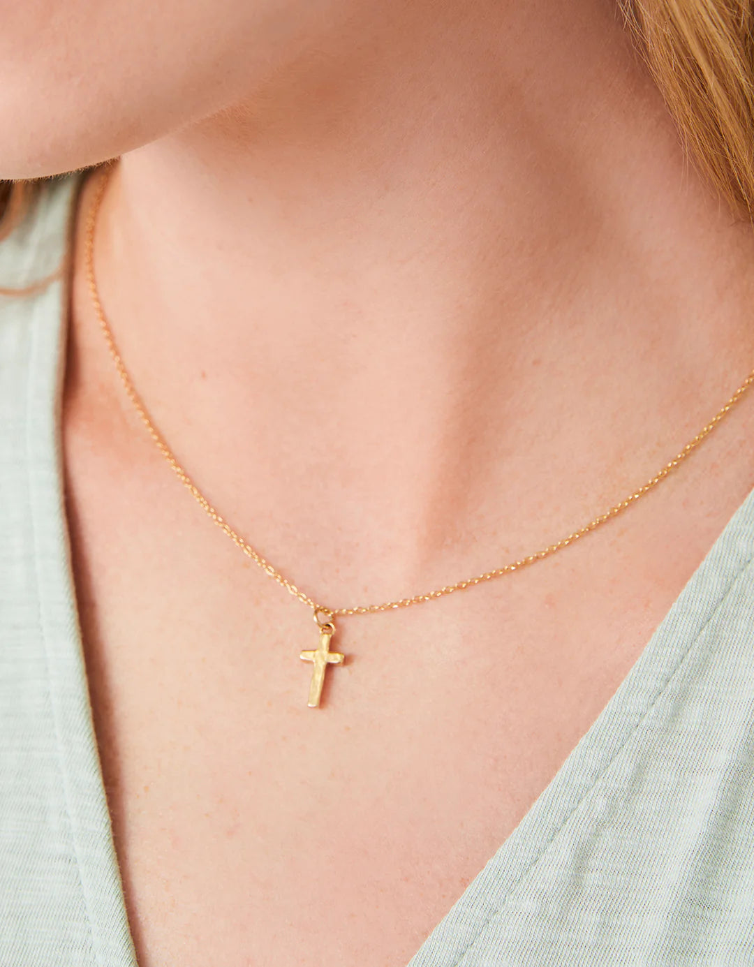 Cross Necklace 17"