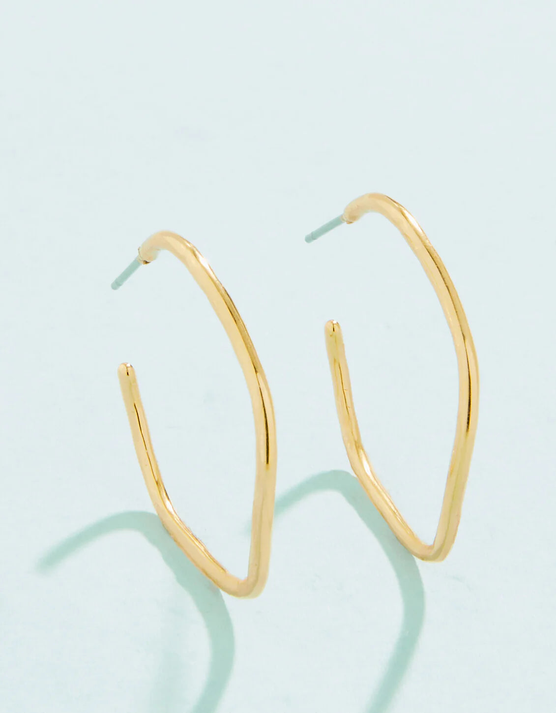 Ripple Wave Hoop Earring