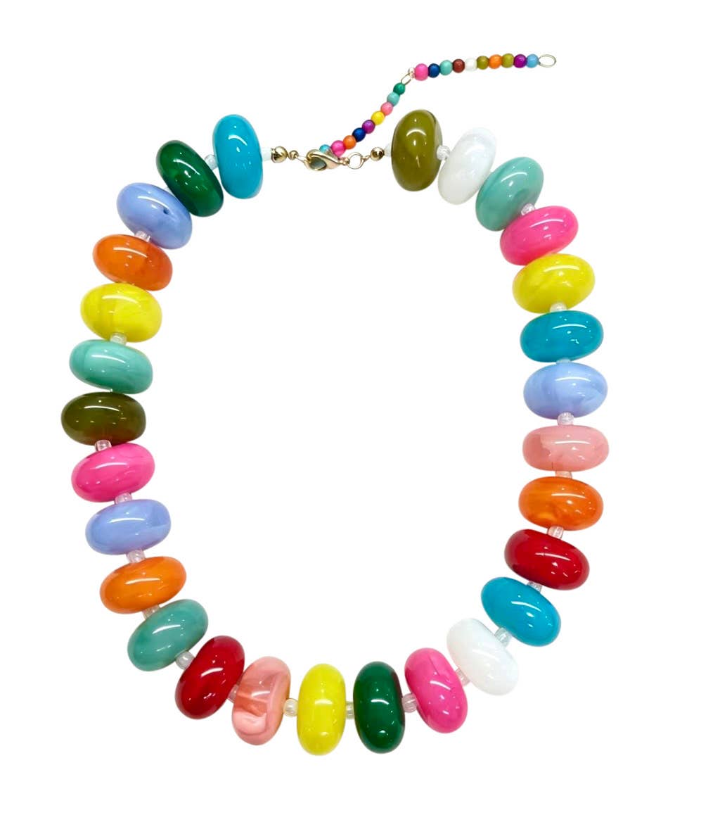 Multi- Bailey Chunky Beaded Necklace