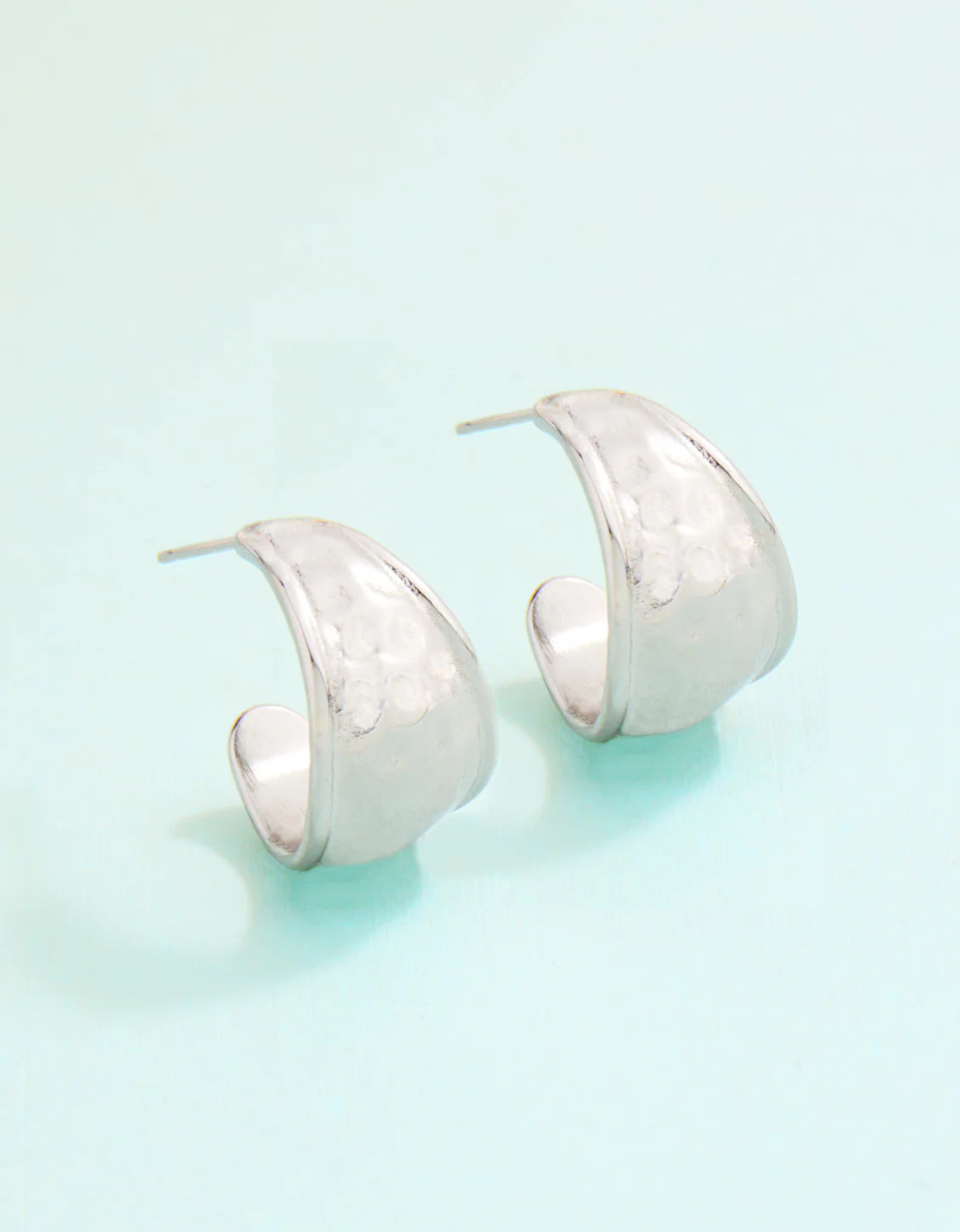 Silver Hawser Hoop Earring