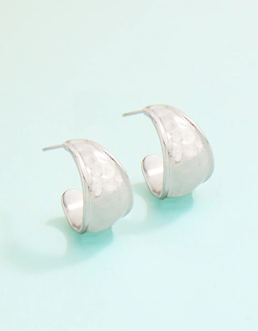 Silver Hawser Hoop Earring