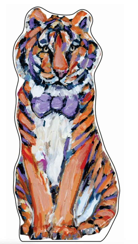 Large Bow Tie Tiger Acrylic