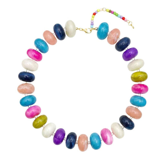 Multi- Marlan Chunky Beaded Necklace