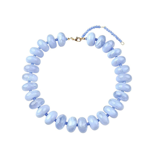 Light Blue- Bailey Chunky Beaded Necklace