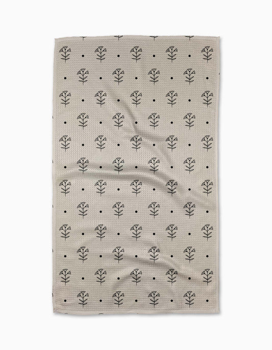 Inked Bloom Tea Towel