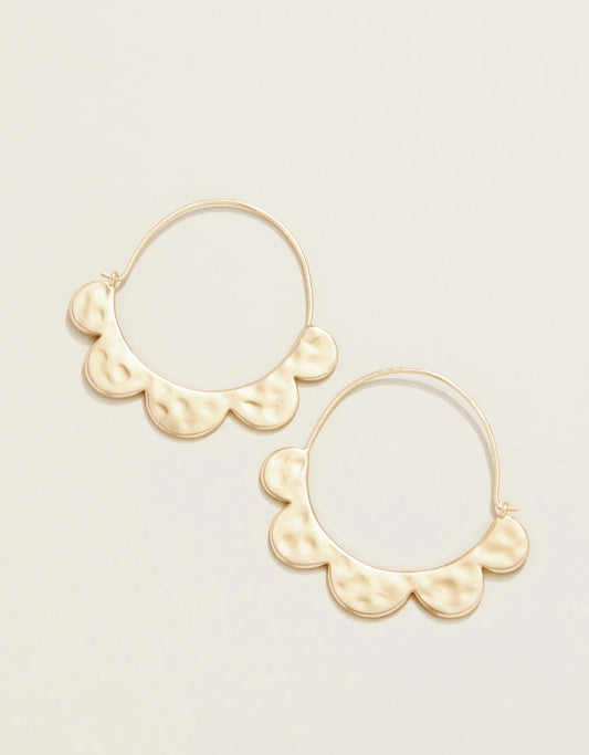 Pretty Petal Hoop Earring