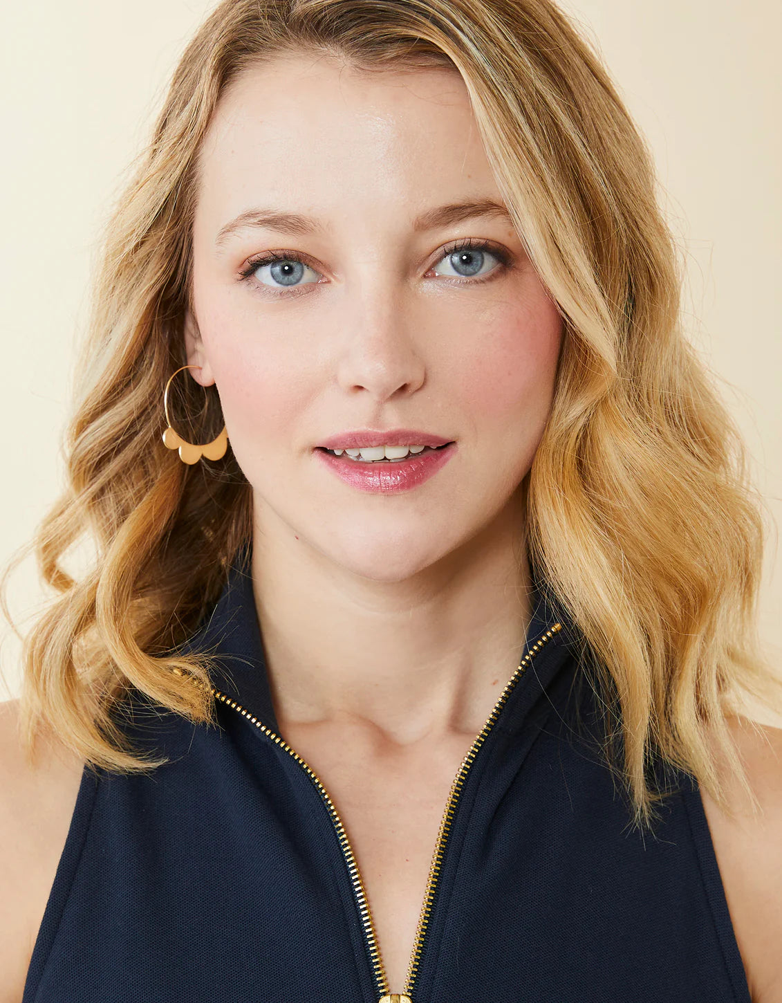 Pretty Petal Hoop Earring