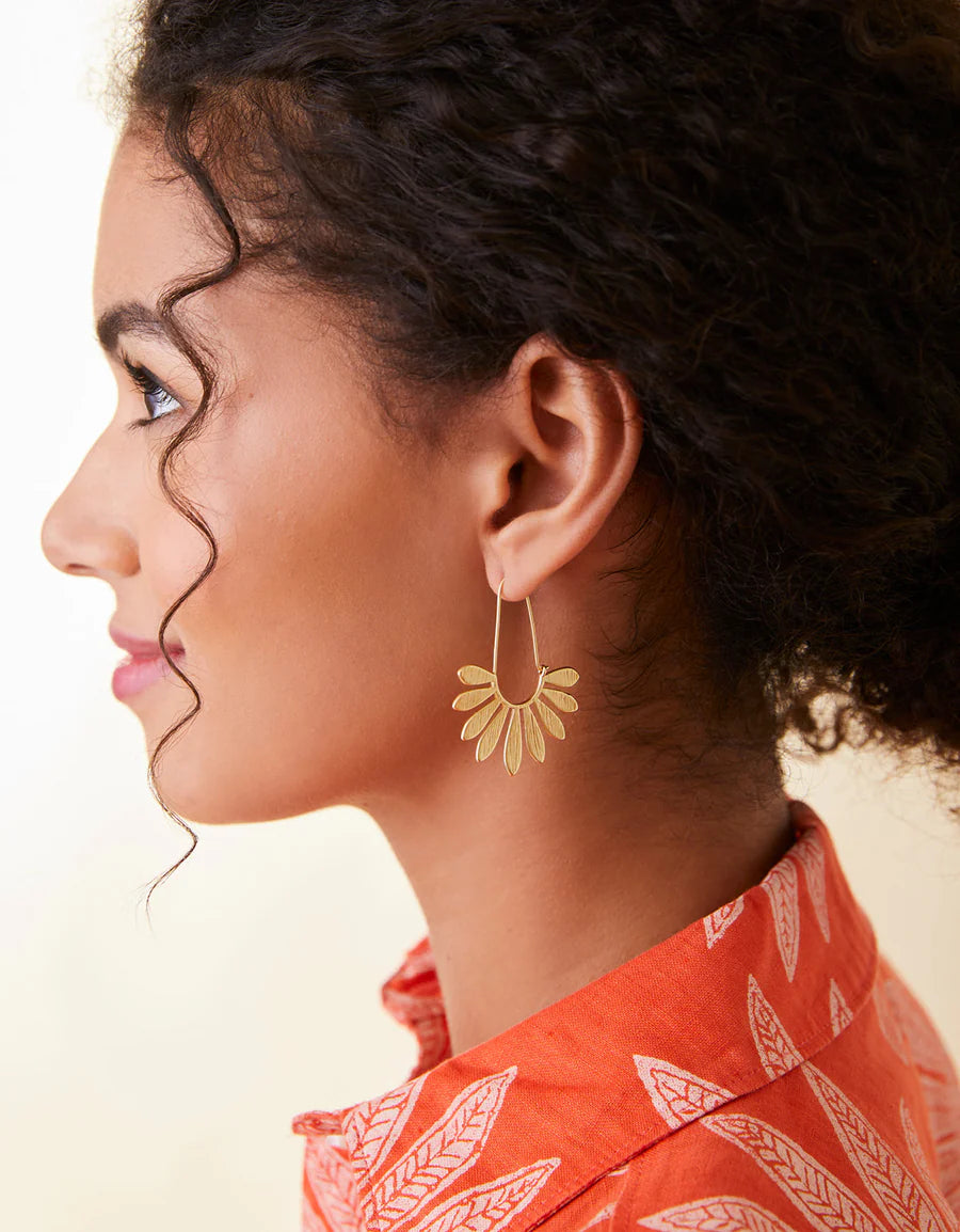 Palmetto Hoop Earring