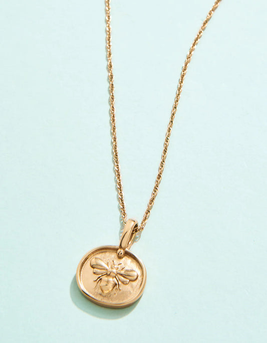 Mason Bee Necklace 17"
