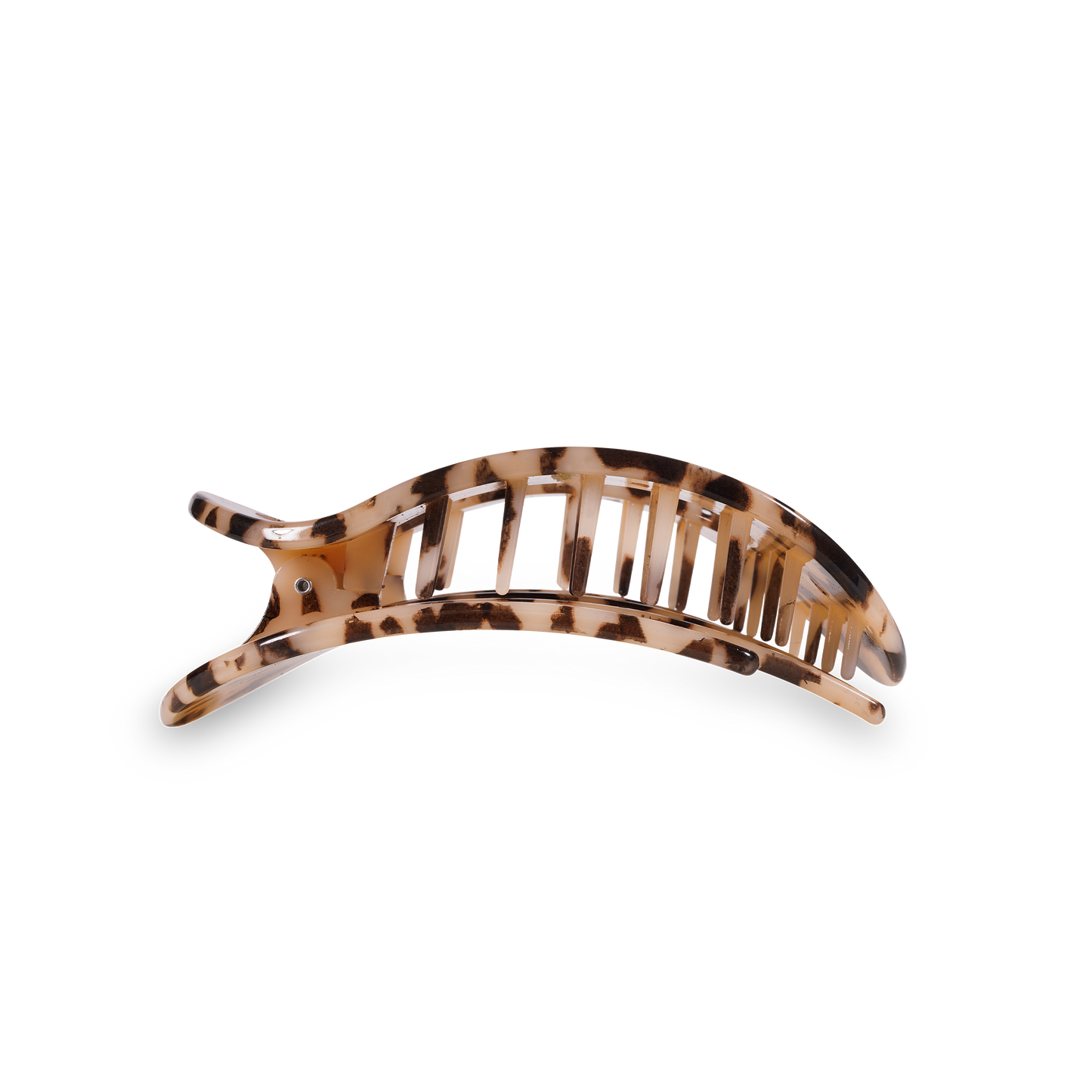 Medium Blonde Tortoise Round Flat Hair Clip