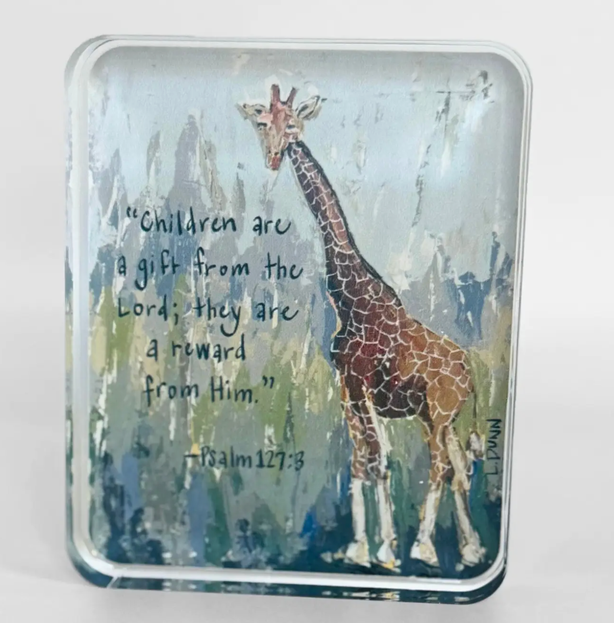 Psalm 127:3 Acrylic Block