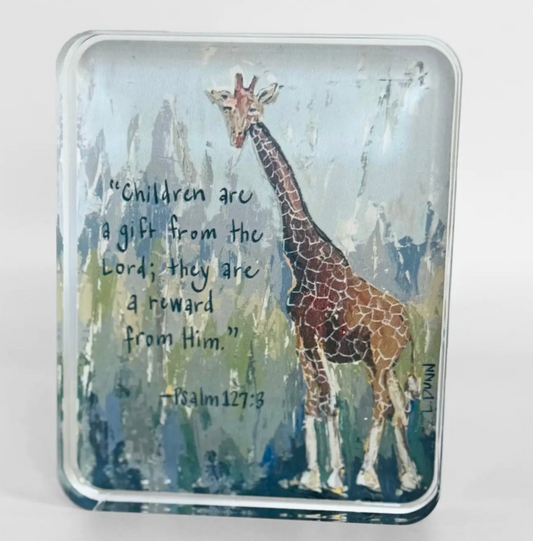 Psalm 127:3 Acrylic Block