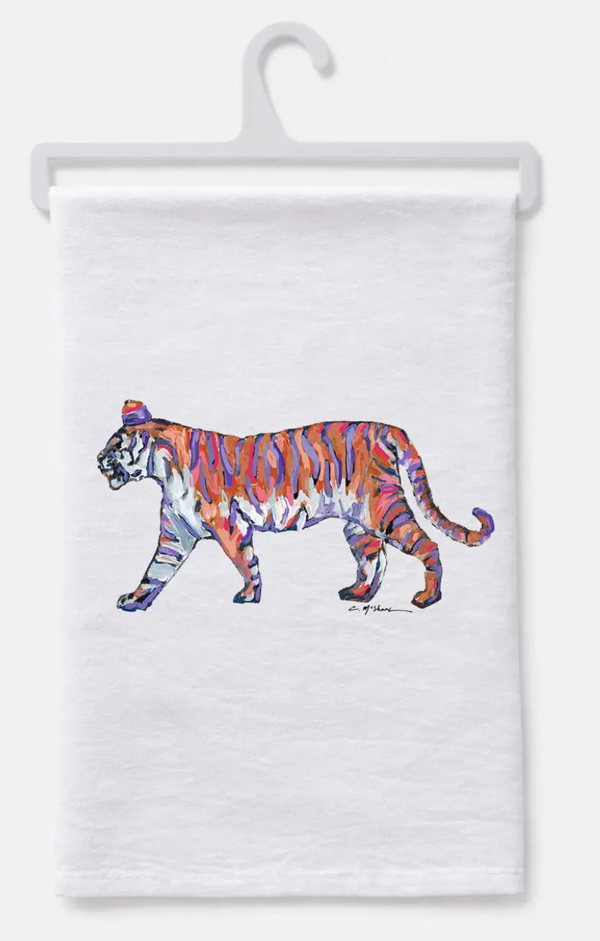 Walking Tiger Hand Towel