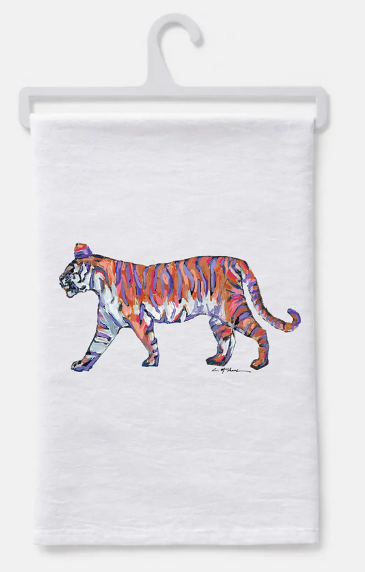 Walking Tiger Hand Towel