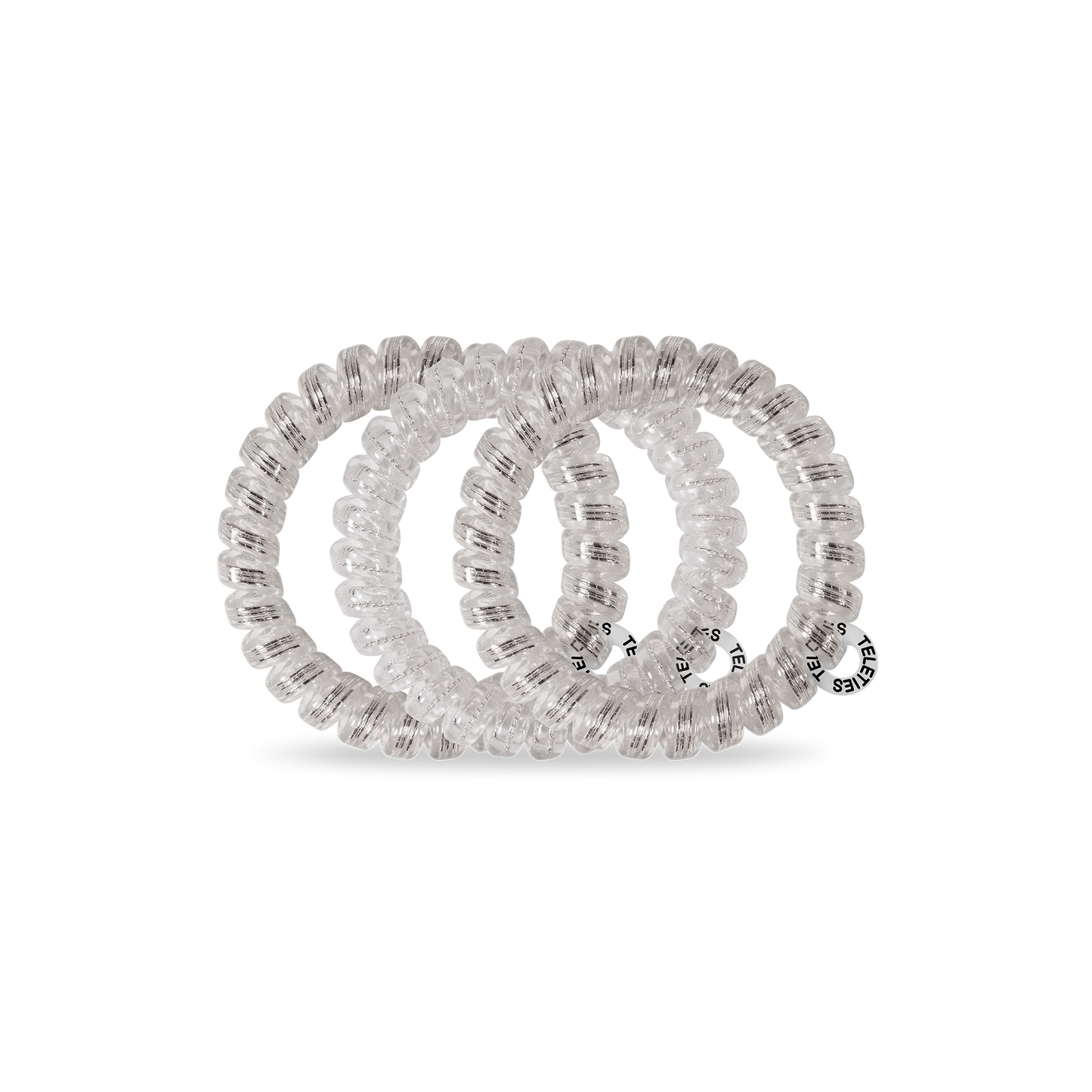 Large Spiral Silver Slay Hair Ties