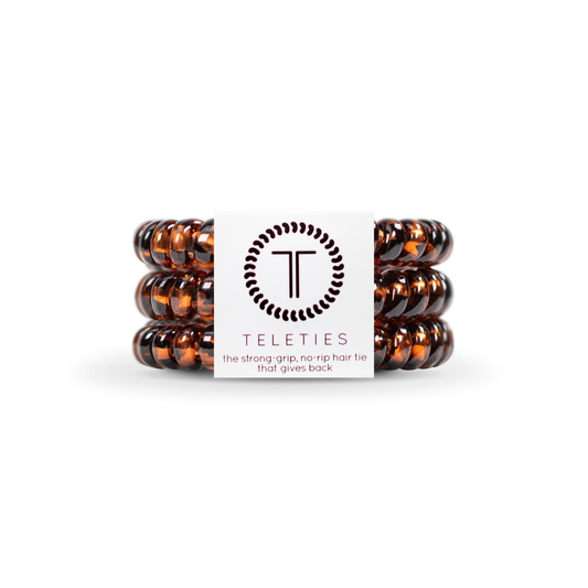 Small Tortoise Spiral Hair Ties