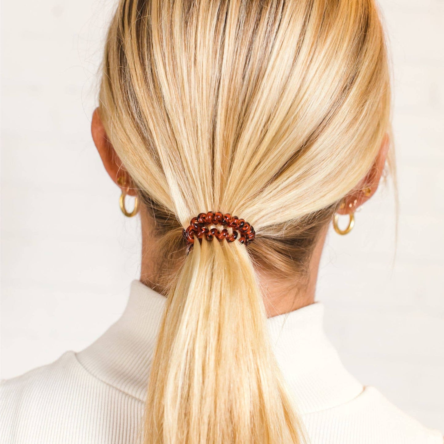 Small Tortoise Spiral Hair Ties