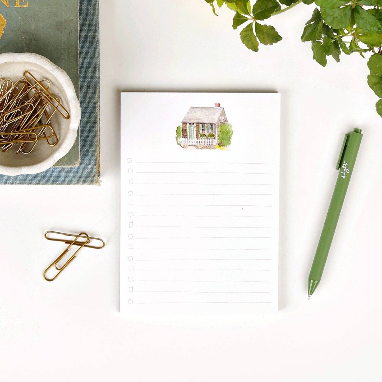 Hydrangea Checklist Notepad