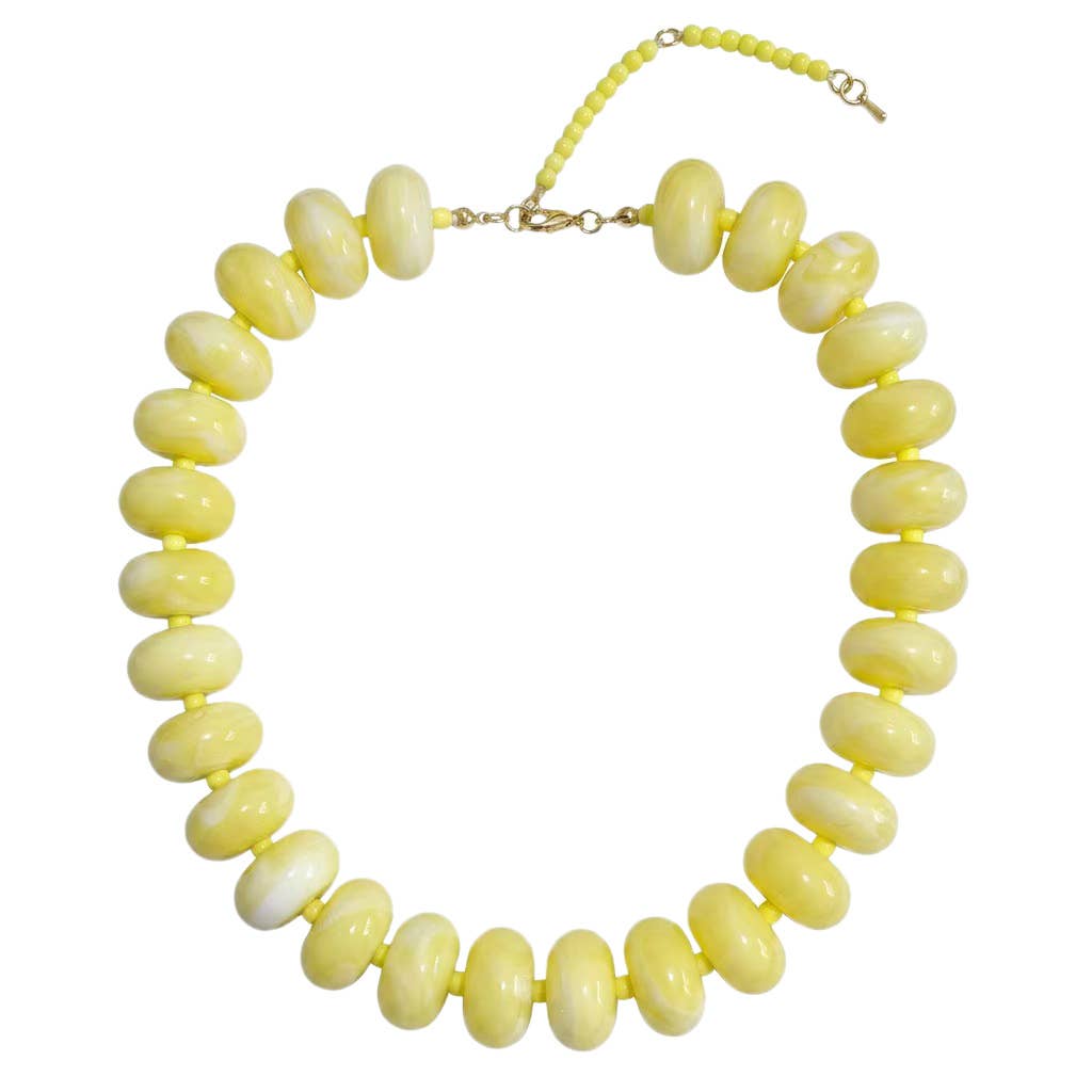 Yellow Mix- Marlan Chunky Beaded Necklace